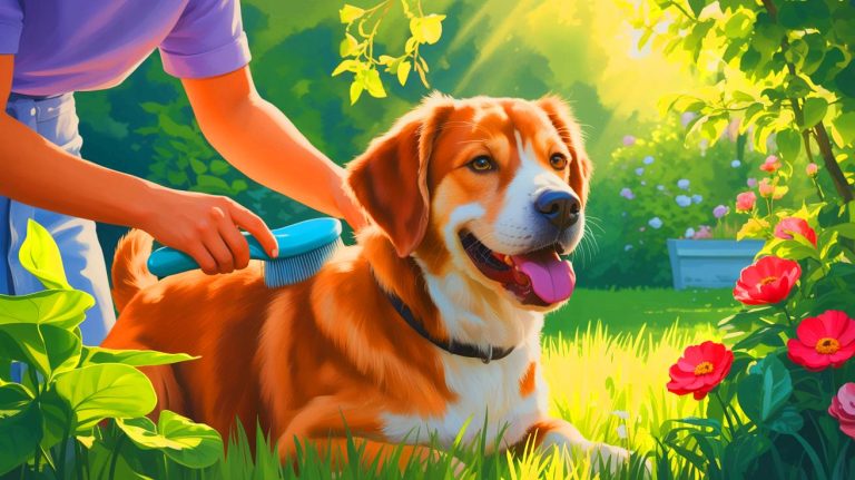 Illustration de l'impact des comportements quotidiens sur le bien-être et la santé des chiens. Image réalisée par IA.