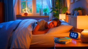 Illustration de l'impact du sommeil sur les capacités cognitives des adolescents. Image réalisée par IA.