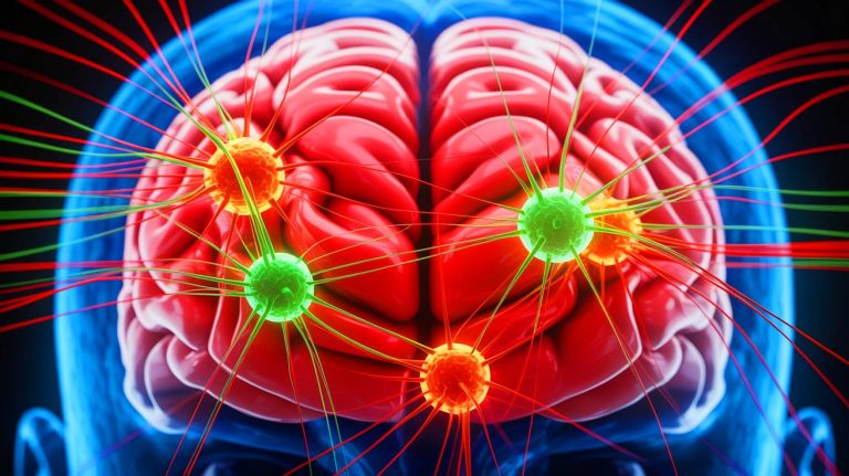 Illustration de l'implication des récepteurs opioïdes dans l'anorexie, générée par intelligence artificielle.
